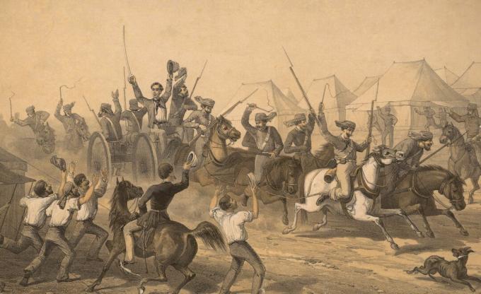 القوات البريطانية في دلهي خلال تمرد 1857
