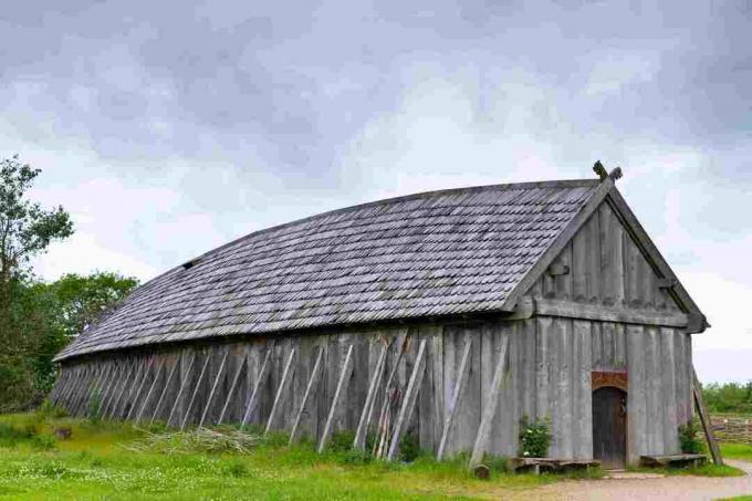 الفايكنج Longhouse إعادة الإعمار في ريبي