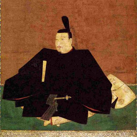 لوحة Ahsikaga Takauji جالسة.