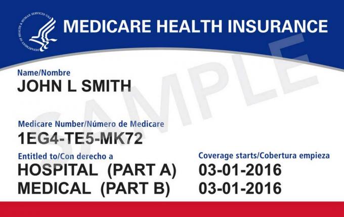 صورة لبطاقة Medicare الجديدة الصادرة بدءًا من أبريل 2018