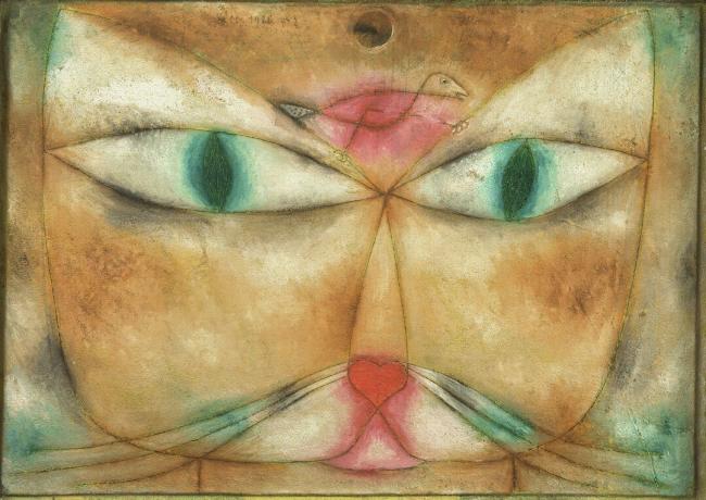القطط والطيور. فنان: كلي ، بول (1879-1940)