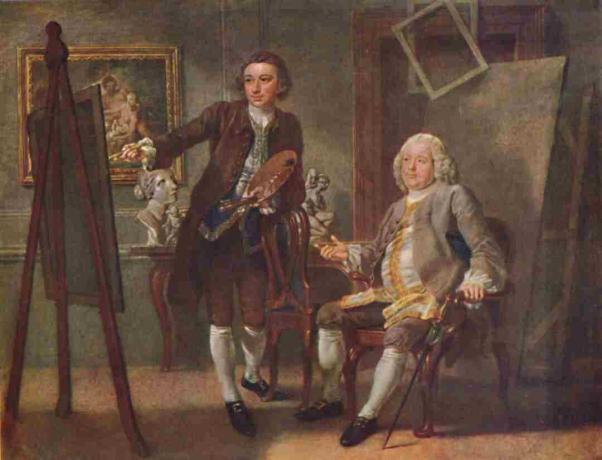 روبرت والبول أول إيرل من Orford Kg في استوديو فرانسيس هايمان رع حوالي 1748-1750