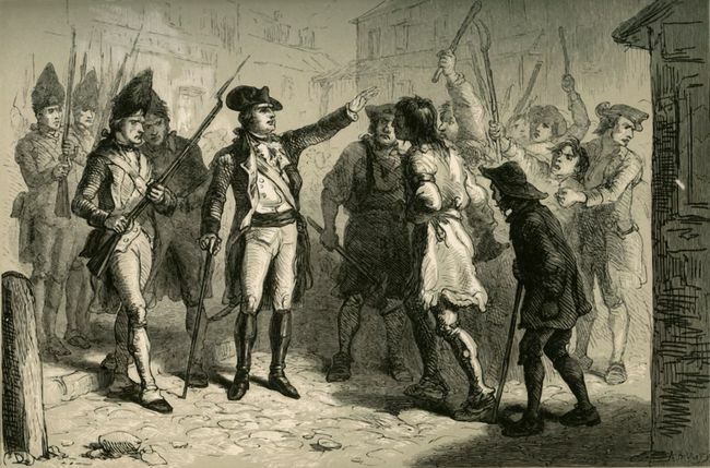 واجه الحاكم الملكي البريطاني ويليام تريون المنظمين في ولاية كارولينا الشمالية عام 1771
