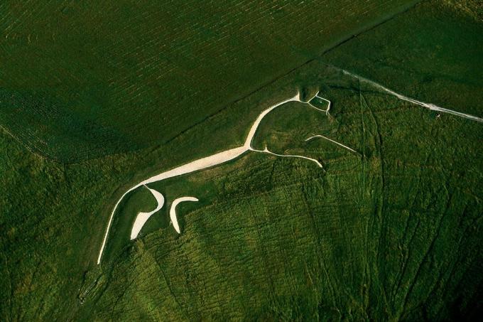 The Uffiington Horse Geoglyph ، أوكسفوردشاير ، إنجلترا